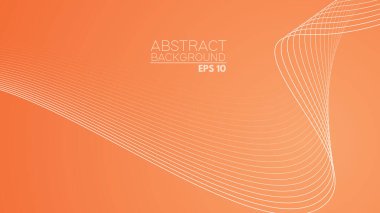 eğri çizgili turuncu soyut arkaplan