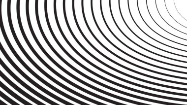 Sunum veya arkaplan için özet arkaplan eğrisi olan siyah ve beyaz çizgiler