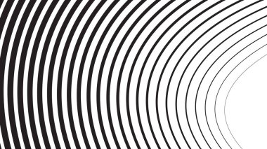 Sunum veya arkaplan için özet arkaplan eğrisi olan siyah ve beyaz çizgiler