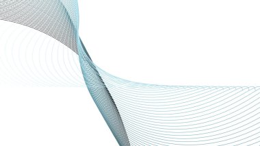 Dinamik eğri çizgisi olan beyaz soyut arkaplan