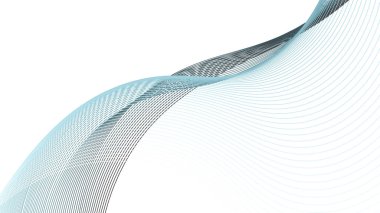 Dinamik eğri çizgisi olan beyaz soyut arkaplan