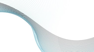 Dinamik eğri çizgisi olan beyaz soyut arkaplan