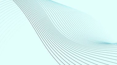 Dinamik eğri çizgisi olan beyaz soyut arkaplan