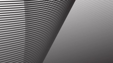 Arkaplan veya sunum için eğri çizgisi olan gri soyut arkaplan