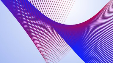 Mavi ve kırmızı çizgiler arkaplan veya sunum için soyut arkaplan çizgileri