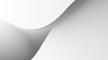 Arkaplan veya sunum için eğri çizgisi olan gri soyut arkaplan