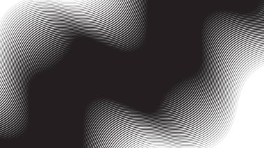 Arkaplan veya sunum için eğri çizgisi olan siyah soyut arkaplan