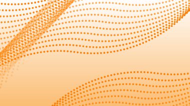 Arkaplan veya sunum için polkadot desenli turuncu soyut arkaplan