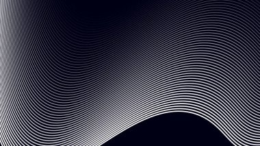 Arkaplan veya sunum için eğri çizgisi olan siyah soyut arkaplan