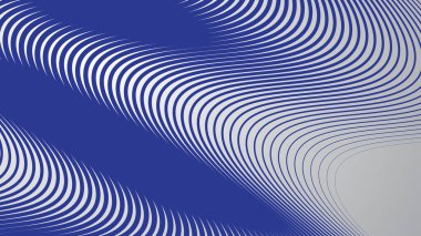 Arkaplan veya sunum için mavi eğri çizgileri olan soyut arkaplan