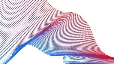 Arkaplan veya sunum için kırmızı ve mavi eğimli beyaz soyut arkaplan