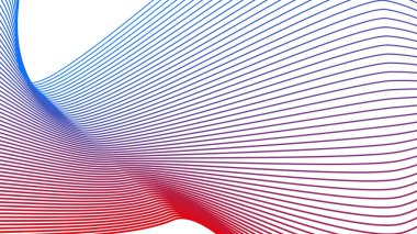 Arkaplan veya sunum için kırmızı ve mavi eğimli beyaz soyut arkaplan