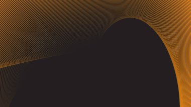 Eğri çizgi vektör görüntüsü olan kahverengi soyut arkaplan