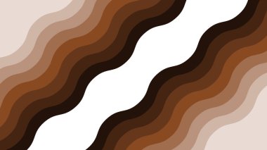 Kahverengi dalga kağıdı soyut arkaplan vektör resmini kesti