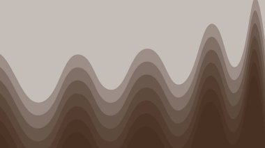 Kahverengi dalga kağıdı soyut arkaplan vektör resmini kesti