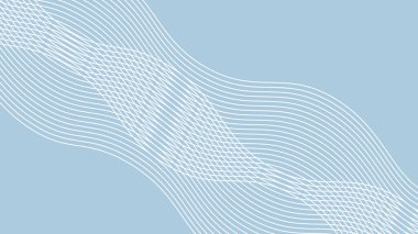 Arkaplan veya sunum için eğri çizgisi olan mavi soyut arkaplan