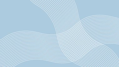 Arkaplan veya sunum için eğri çizgisi olan mavi soyut arkaplan