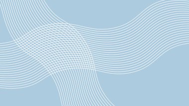 Arkaplan veya sunum için eğri çizgisi olan mavi soyut arkaplan