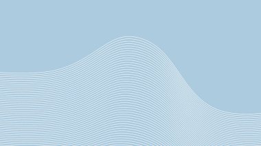 Arkaplan veya sunum için eğri çizgisi olan mavi soyut arkaplan