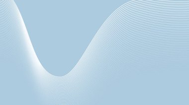 Arkaplan veya sunum için eğri çizgisi olan mavi soyut arkaplan