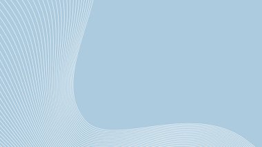 Arkaplan veya sunum için eğri çizgisi olan mavi soyut arkaplan