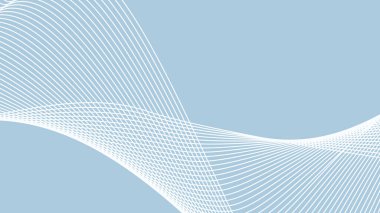 Arkaplan veya sunum için eğri çizgisi olan mavi soyut arkaplan