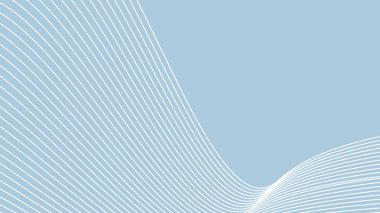 Arkaplan veya sunum için eğri çizgisi olan mavi soyut arkaplan