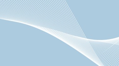 Arkaplan veya sunum için eğri çizgisi olan mavi soyut arkaplan