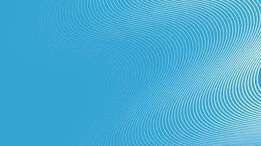 Arkaplan veya sunum için eğri çizgisi olan mavi soyut arkaplan