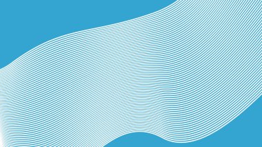 Arkaplan veya sunum için eğri çizgisi olan mavi soyut arkaplan