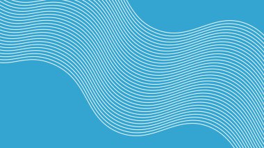 Arkaplan veya sunum için eğri çizgisi olan mavi soyut arkaplan