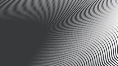 Arkaplan veya sunum için eğri çizgisi olan koyu gri soyut arkaplan