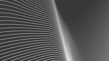 Arkaplan veya sunum için eğri çizgisi olan koyu gri soyut arkaplan
