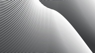 Arkaplan veya sunum için eğri çizgisi olan koyu gri soyut arkaplan