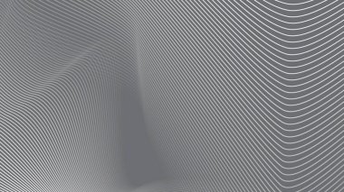 Arkaplan veya sunum için eğri çizgisi olan gri soyut arkaplan