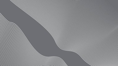Arkaplan veya sunum için eğri çizgisi olan gri soyut arkaplan