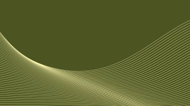 Arkaplan veya sunum için eğri çizgisi olan yeşil ordu soyut arkaplanı