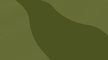 Arkaplan veya sunum için eğri çizgisi olan yeşil ordu soyut arkaplanı