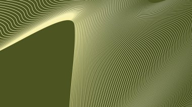Arkaplan veya sunum için eğri çizgisi olan yeşil ordu soyut arkaplanı