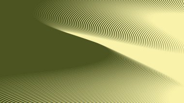 Arkaplan veya sunum için eğri çizgisi olan yeşil ordu soyut arkaplanı