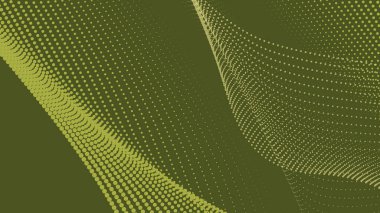 Arkaplan veya sunum için eğri çizgisi olan yeşil ordu soyut arkaplanı