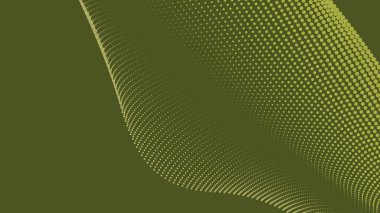Arkaplan veya sunum için eğri çizgisi olan yeşil ordu soyut arkaplanı
