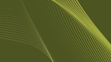 Arkaplan veya sunum için eğri çizgisi olan yeşil ordu soyut arkaplanı