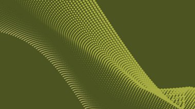 Arkaplan veya sunum için eğri çizgisi olan yeşil ordu soyut arkaplanı