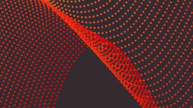 Turuncu polkadot soyut arkaplan vektör resmi