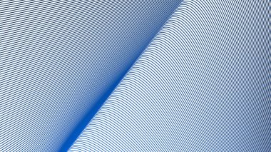 Arkaplan veya sunum için mavi çizgili dalga soyut arkaplan