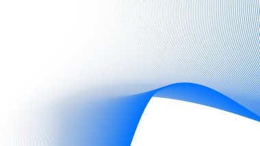 Arkaplan veya sunum için mavi çizgili dalga soyut arkaplan