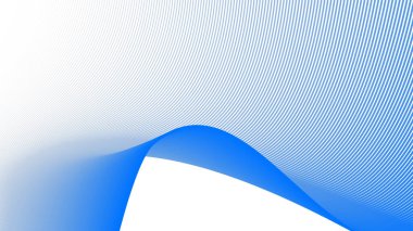 Arkaplan veya sunum için mavi çizgili dalga soyut arkaplan