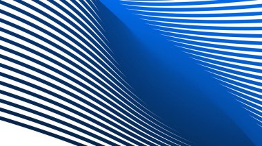 Arkaplan veya sunum için mavi çizgili dalga soyut arkaplan