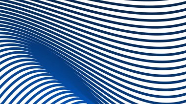 Arkaplan veya sunum için mavi çizgili dalga soyut arkaplan